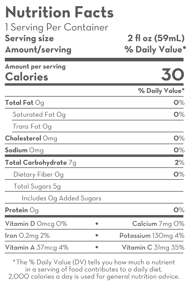 Nutrition Label