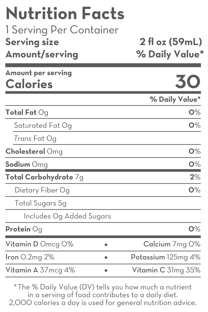 Nutrition Label